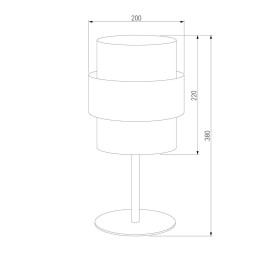 Настольная лампа TK Lighting 5893 Calisto White