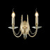 Бра Crystal Lux Victoria AP2 Gold/Amber