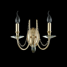 Бра Crystal Lux Victoria AP2 Gold/Amber