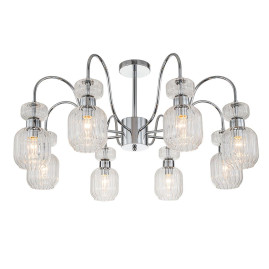 Потолочная люстра Escada Gloss 1141/8PL Chrome/Clear