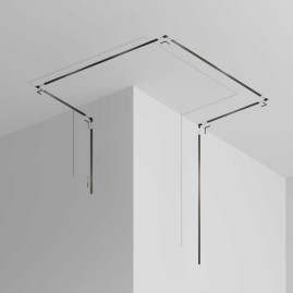 Шинопровод 3м Exility X встраиваемый под ГКЛ 12,5мм Maytoni Technical EXILITY X Busbar trunkings Exility X TRX239-423.12B