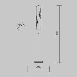 Торшер Maytoni Marmo MOD099FL-02G