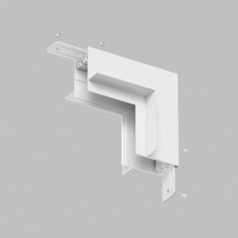Коннектор L-образный стена-потолок Denkirs Smart Hide TR2118-WH