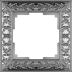 Рамка Werkel Antik на 1 пост матовый хром WL07-Frame-01 4690389145667