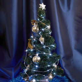 Светодиодная гирлянда Feron CL577 линейная Роса (на плоском проводе) 220V 5000К c питанием от сети 48617