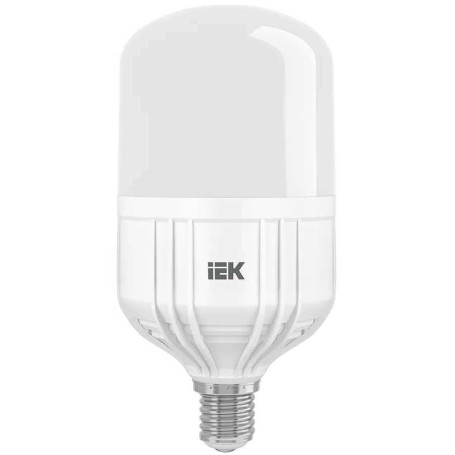 Лампа светодиодная сверхмощная IEK E40 50W 6500K матовая LLE-HP-50-230-65-E40