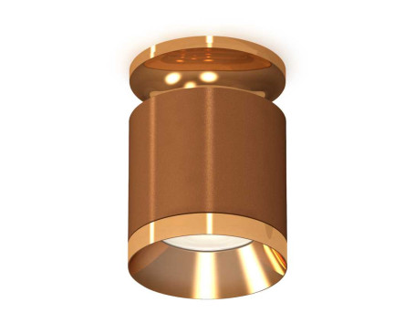 Комплект накладного светильника Ambrella light Techno Spot XS7404121 SCF/PYG кофе песок/золото желтое полированное (N7929, C7404, N7034)