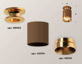 Комплект потолочного светильника Ambrella light Techno Spot XC (N6905, C6304, N6134) XS6304130