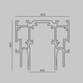 Шинопровод Maytoni Technical TRX034-SCCL-422B