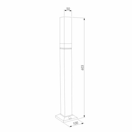 Уличный светодиодный светильник Elektrostandard 1537 Techno Led чёрный a052860