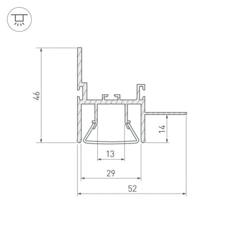 Профиль Arlight FOLED-WALL-2000 023865