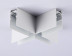 Коннектор X-образный для накладного шинопровода Ambrella light Track System Magnetic GL3375