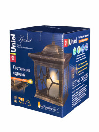 Подвесной светильник на солнечных батареях Uniel USL-S-180/PT220 Bronze lantern 10227