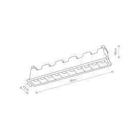 Встраиваемый светильник Nowodvorski Mini Led White/Black 10045