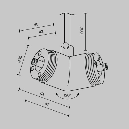 Аксессуар Maytoni Technical CA018LWC-P-B