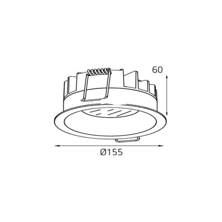 Встраиваемый светодиодный светильник Italline IT06-6013 white 3000K