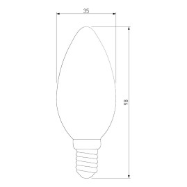 Лампа светодиодная филаментная Elektrostandard BLE1426 E14 9W 4200K прозрачная a050132