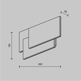 Настенный светодиодный светильник Maytoni Trame C804WL-L12W