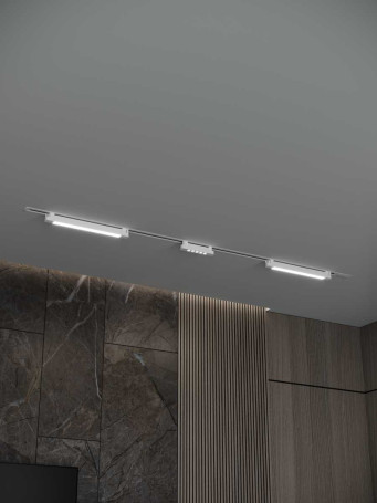 Встраиваемая однофазная трековая система Hesby Lighting Skylite №10 со светильниками HSBL_kompl_S010_VI2W4K