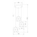 Подвесная люстра TK Lighting 1045 Siro Black Gold