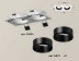 Комплект встраиваемого светильника Ambrella light Techno Spot XC6525002 SWH/SBK белый песок/черный песок (C6525, N6111)