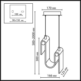 Подвесной светодиодный светильник Odeon Light L-Vision Flow 5105/11L