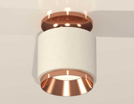 Комплект накладного светильника Ambrella light Techno Spot XS7510140 SWH/PPG белый песок/золото розовое полированное (N7930, C7510, N7035)