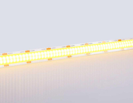 Светодиодная лента Ambrella Light GS4801 COB 616Led/19W m/ 24V IP20 3000K/ 5m*12mm*2mm (2 конт.) GS4801