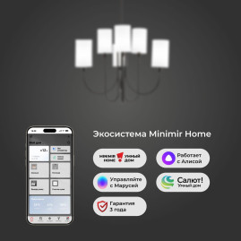 Подвесная люстра Eurosvet Abbey 60164/6 черный Smart