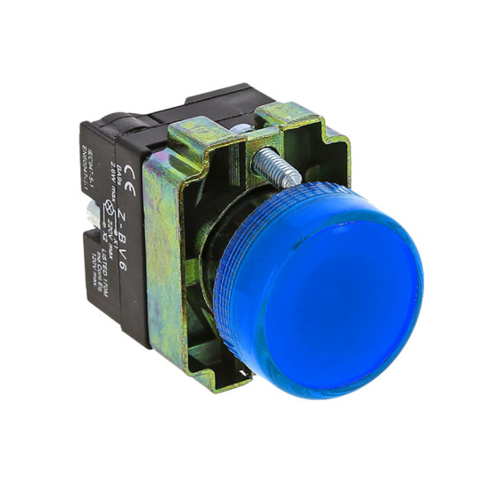 Лампа сигнальная BV66 синяя EKF PROxima xb2-bv66