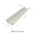 Профиль встраиваемый серебро 2м. Apeyron 08-02-01