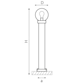 Уличный светильник Lightstar Bolla 373710