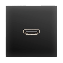 Розетка Werkel HDMI черная матовая WL08-60-11 4690389111051