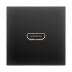Розетка Werkel HDMI черная матовая WL08-60-11 4690389111051