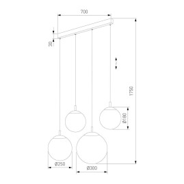 Подвесной светильник TK Lighting 4790 Esme
