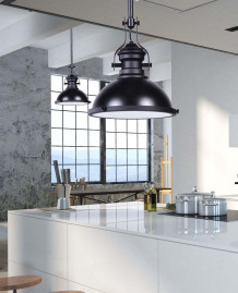 Подвесной светильник Lumina Deco Eligio LDP 6863-1 BK+WT