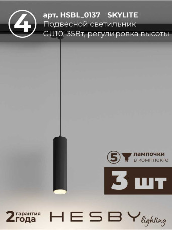 Встраиваемая однофазная трековая система Hesby Lighting Skylite №12 со светильниками HSBL_kompl_S012_VI1B3K