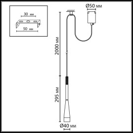 Подвесной светильник Odeon Light Pix Hightech 7041/6L
