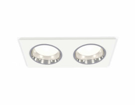 Комплект встраиваемого светильника Ambrella light Techno Spot XC6525003 SWH/PSL белый песок/серебро полированное (C6525, N6112)