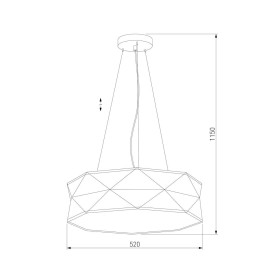 Подвесной светильник TK Lighting 3311 Kantoor White