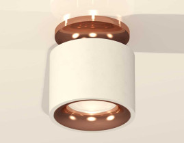 Комплект накладного светильника Ambrella light Techno Spot XS7510141 SWH/PPG белый песок/золото розовое полированное (N7930, C7510, N7015)