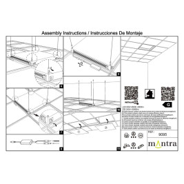 Встраивамое светодиодное окно Mantra BLUE SKY 9095
