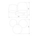 Потолочный светильник TK Lighting 3445 Mona Black/Gold