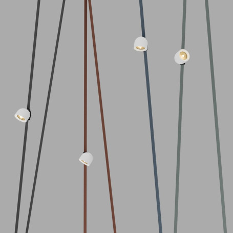 Трековый светодиодный светильник Denkirs Belty Spot DK5541-WH+BK