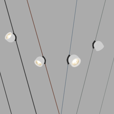 Трековый светодиодный светильник Denkirs Belty Spot DK5541-WH+BK