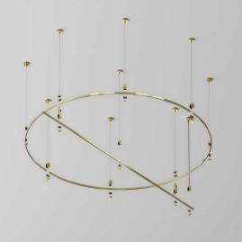 Шинопровод круглый из полукругов 1500мм Maytoni Technical FLARITY Busbar trunkings Flarity TRX154-2SR-D1500-BS