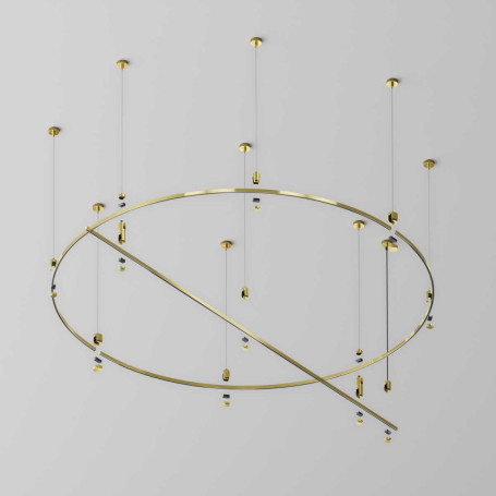 Шинопровод круглый из полукругов 1500мм Maytoni Technical FLARITY Busbar trunkings Flarity TRX154-2SR-D1500-BS