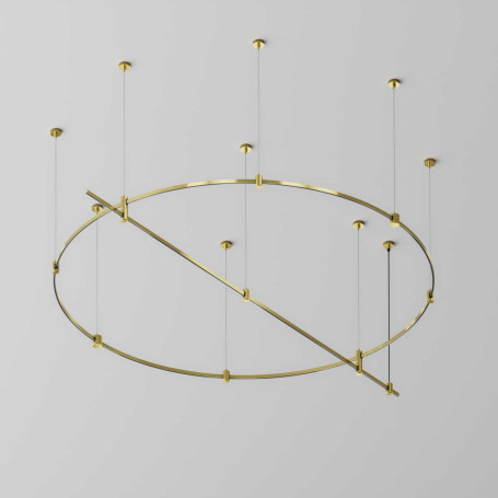 Шинопровод круглый из полукругов 1500мм Maytoni Technical FLARITY Busbar trunkings Flarity TRX154-2SR-D1500-BS