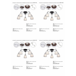 Потолочная люстра Vitaluce V3946-1/5PL