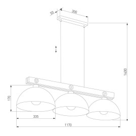 Подвесная люстра TK Lighting 1759 Oslo